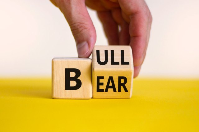 An image of two wooden blocks - one with a "B" and the other with "ull" and "ear" on two sides
