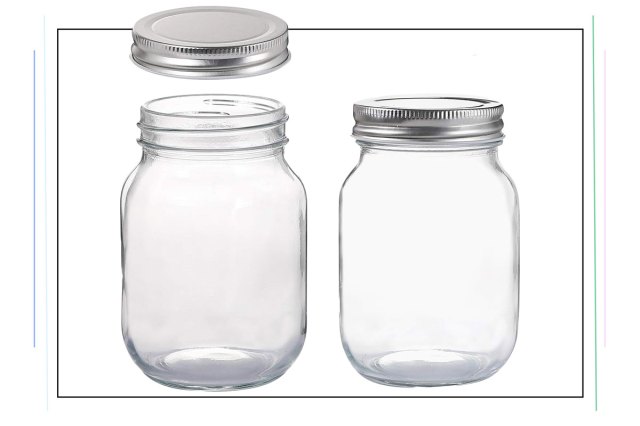 An image of two mason jars
