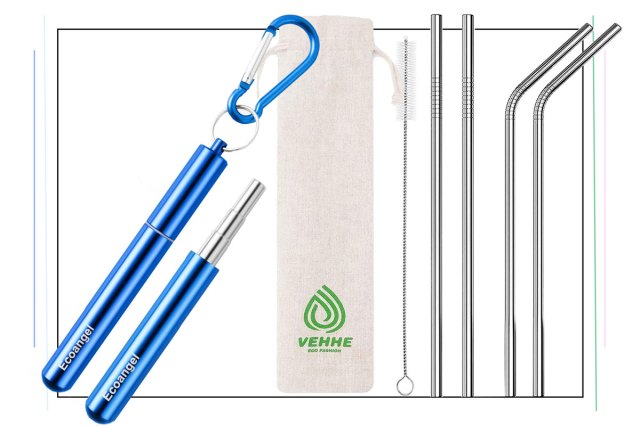 An image of stainless steel straws