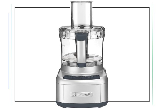 An image of a silver food processor