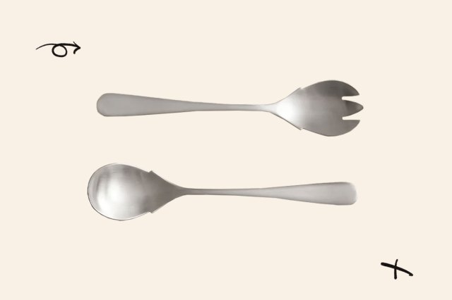 An image of the Year & Day serving spoon and fork set