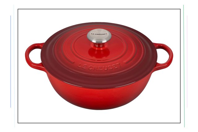 An image of a red Dutch oven