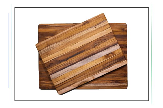 An image of two wooden cutting boards