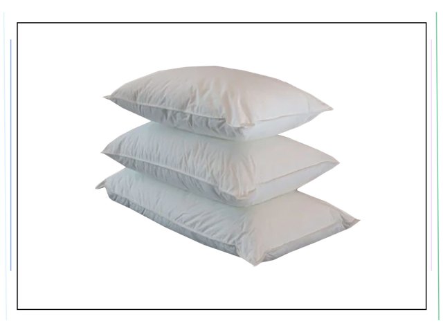 An image of a stack of three pillows