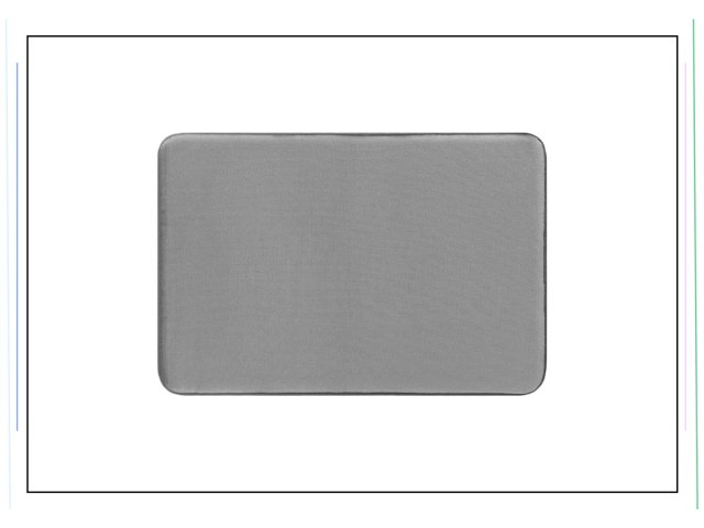 An image of a gray bathmat