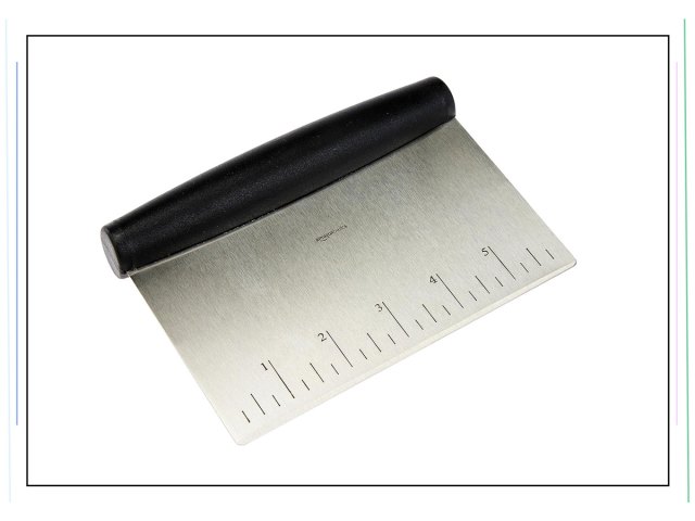 An image of a stainless steel scraper