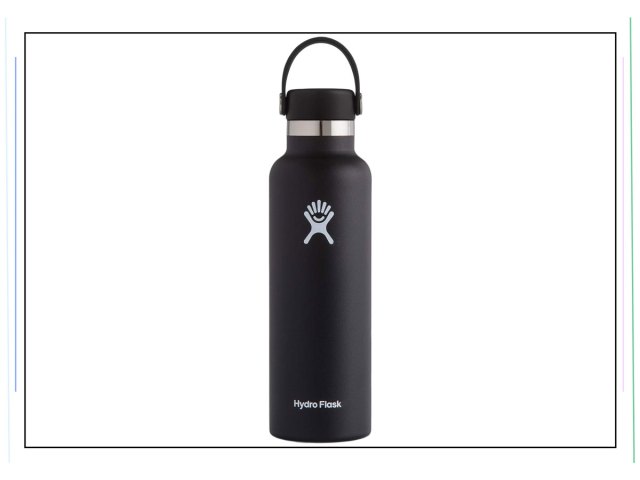 An image of a black water bottle