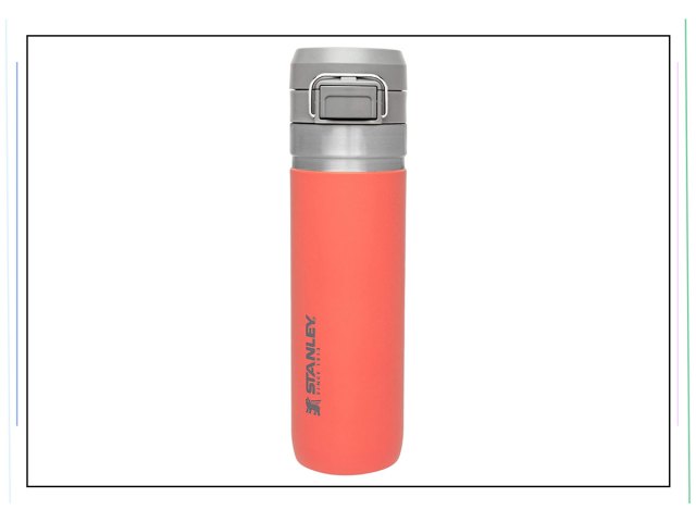 An image of an orange water bottle