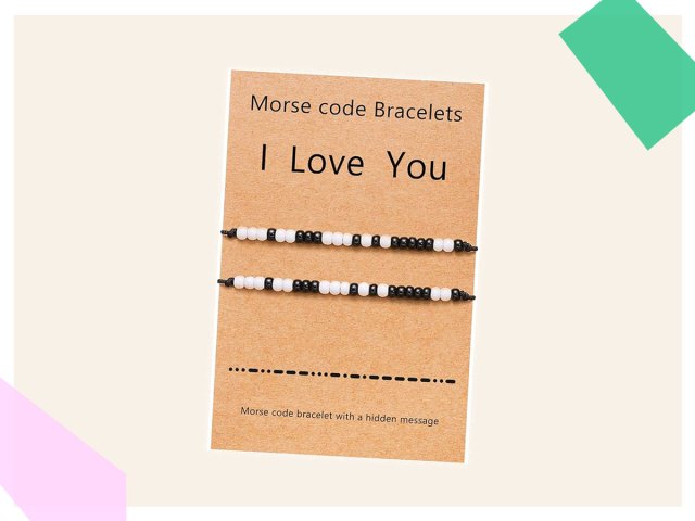 An image of Morse code bracelets
