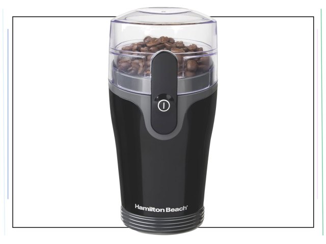 An image of a black coffee grinder