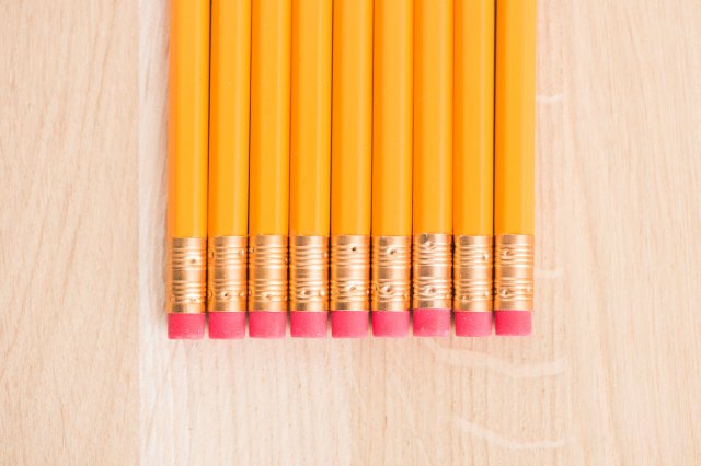 An image of nine pencils