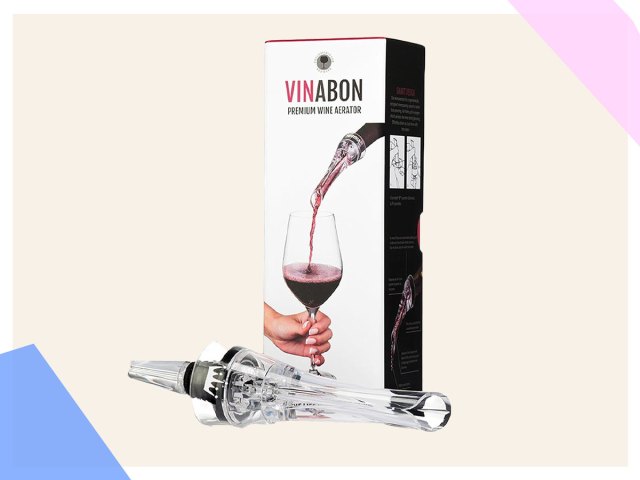 An image of a wine aerator