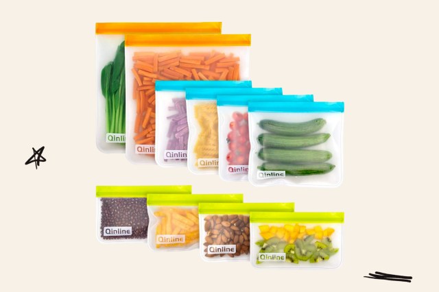 An image of reusable food storage bags