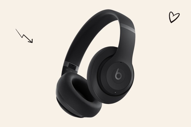 An image of black headphones