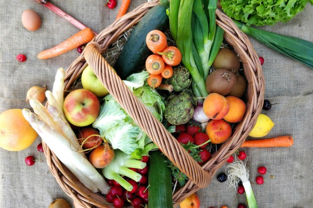 An image of a basket of fruits and vegetables