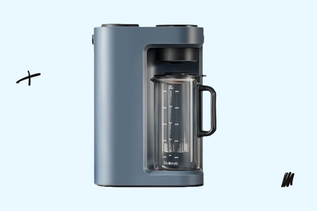 An image of a blue Bluevua Countertop Reverse Osmosis Water Filter System