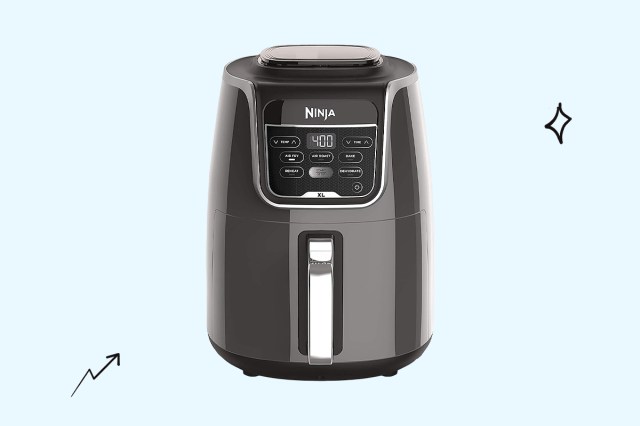 An image of a black Ninja air fryer