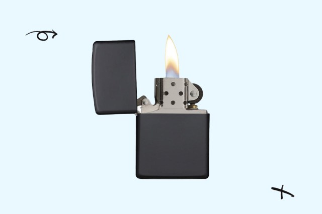 An image of a black Zippo lighter