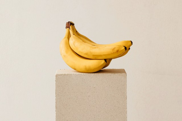 An image of bananas on a block