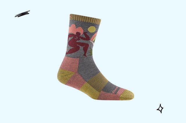 An image of a multi-colored sock