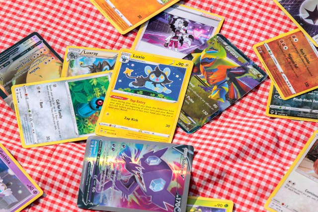 An image of Pokemon cards