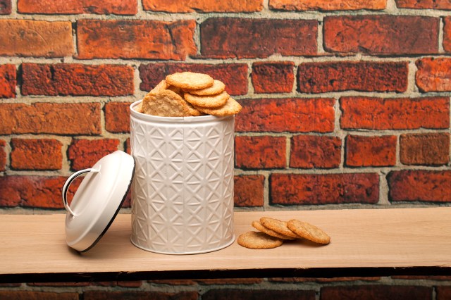 An image of cookies in a cookie jar