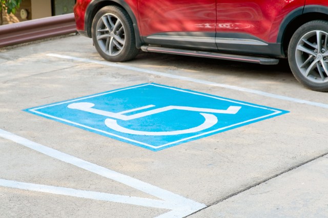 An image of a handicap parking spot