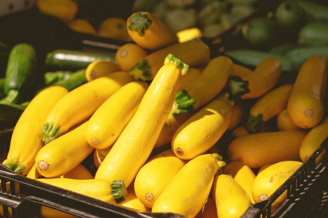 An image of a bin of squash