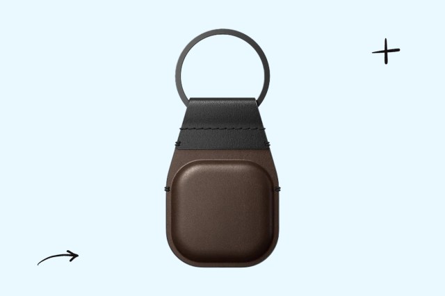Image of Nomad leather keychain AirTag holder