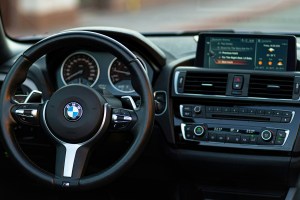 Dashboard of a BMW