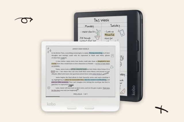 An image of the Kobo Libra Colour e-reader