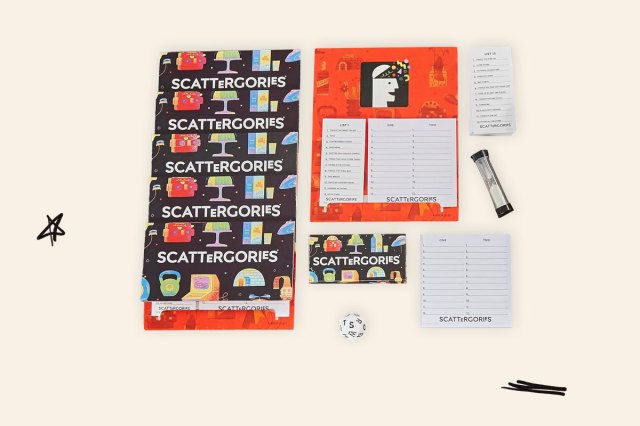 An image of the Scattergories game