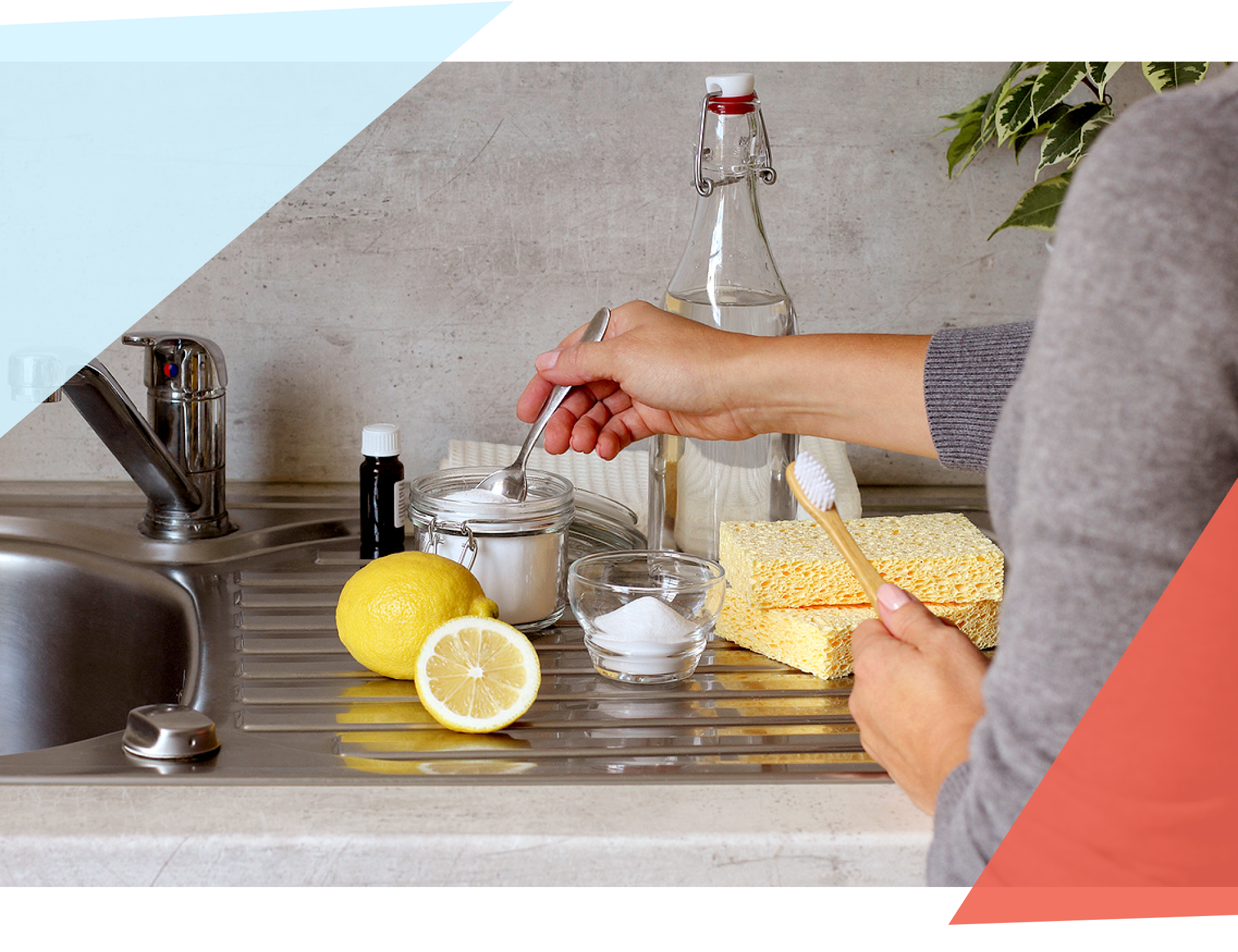 Person mixing ingredients together in a bowl 