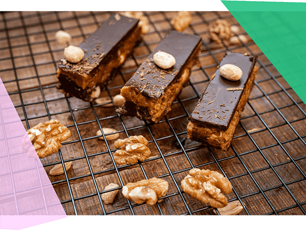 Homemade Snickers candy 