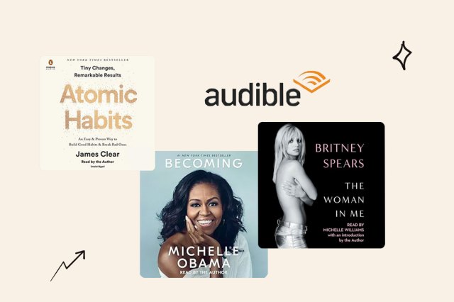 An image of Audible titles