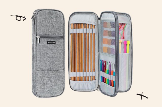 An image of a knitting needle case