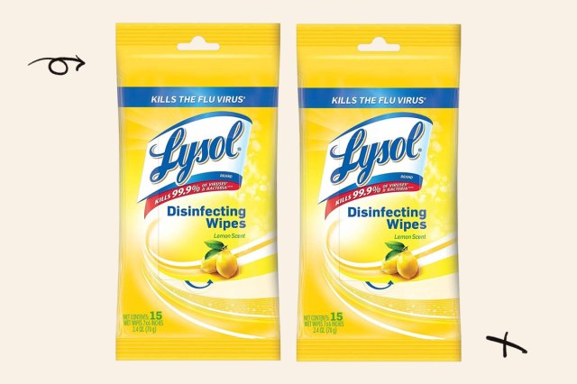 An image of the Lysol disinfecting wipes two-pack