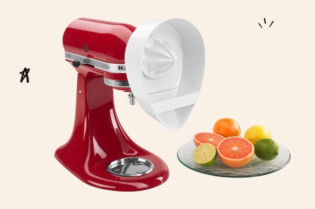 A photo of the KitchenAid citrus juicer attachment