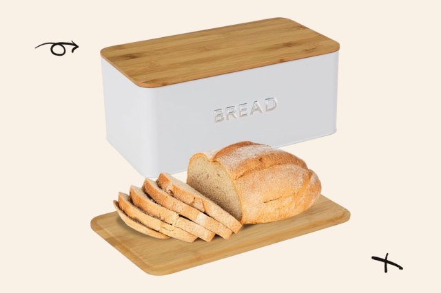 An image of the Culinary Couture white bread box