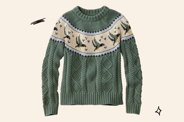 An image of the LL Bean fisherman sweater