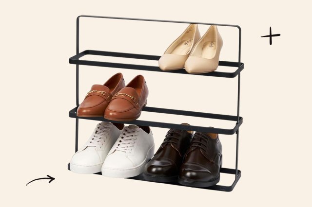 An image of steel shoe rack