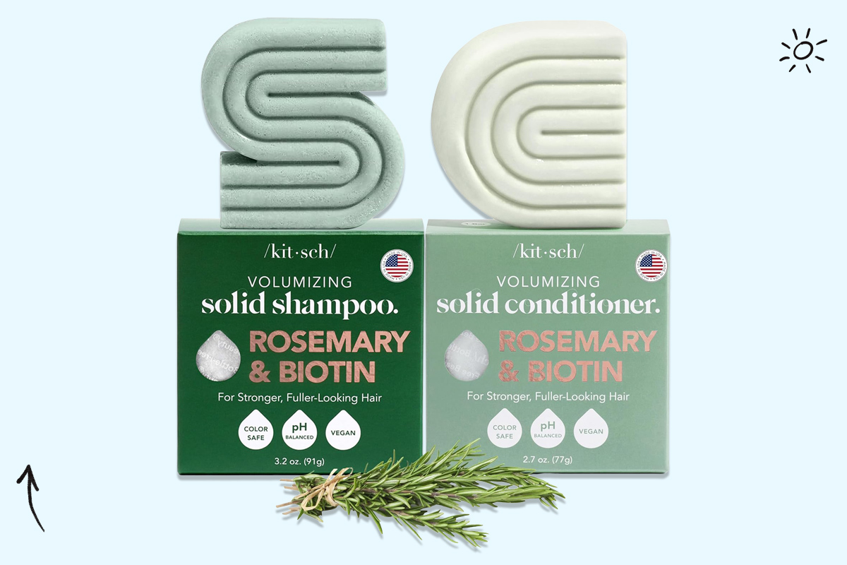 Kitsch Rosemary & Biotin Shampoo and Conditioner Set 