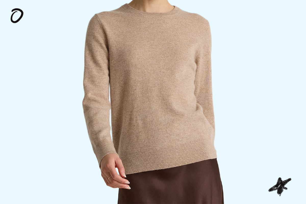 Quince Mongolian Cashmere Crewneck Sweater