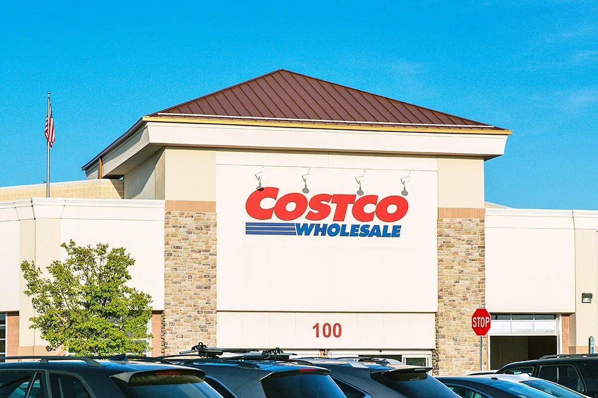 The outside of a Costco store 