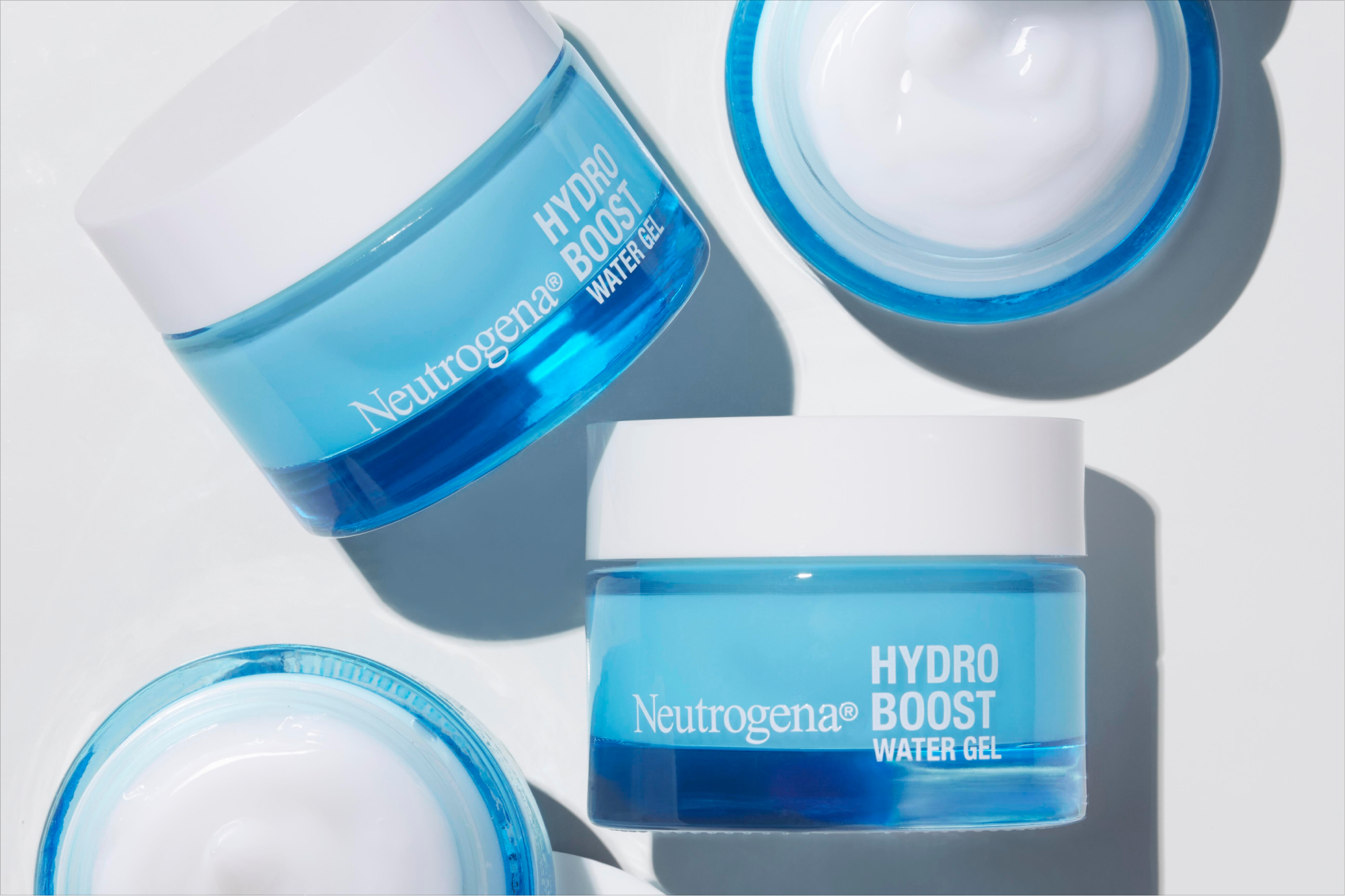 Bottles of the Neutrogena Hydro Boost Water Gel
