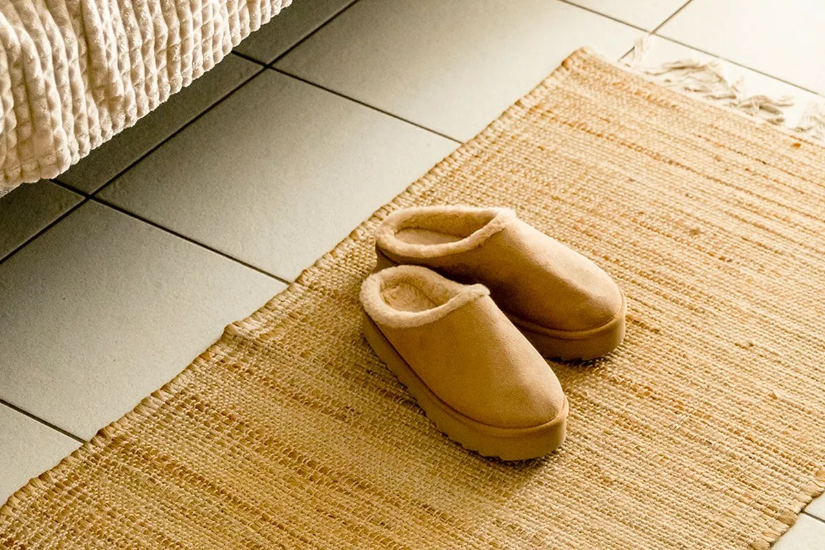A pair of modern fashionable Ugg slippers 