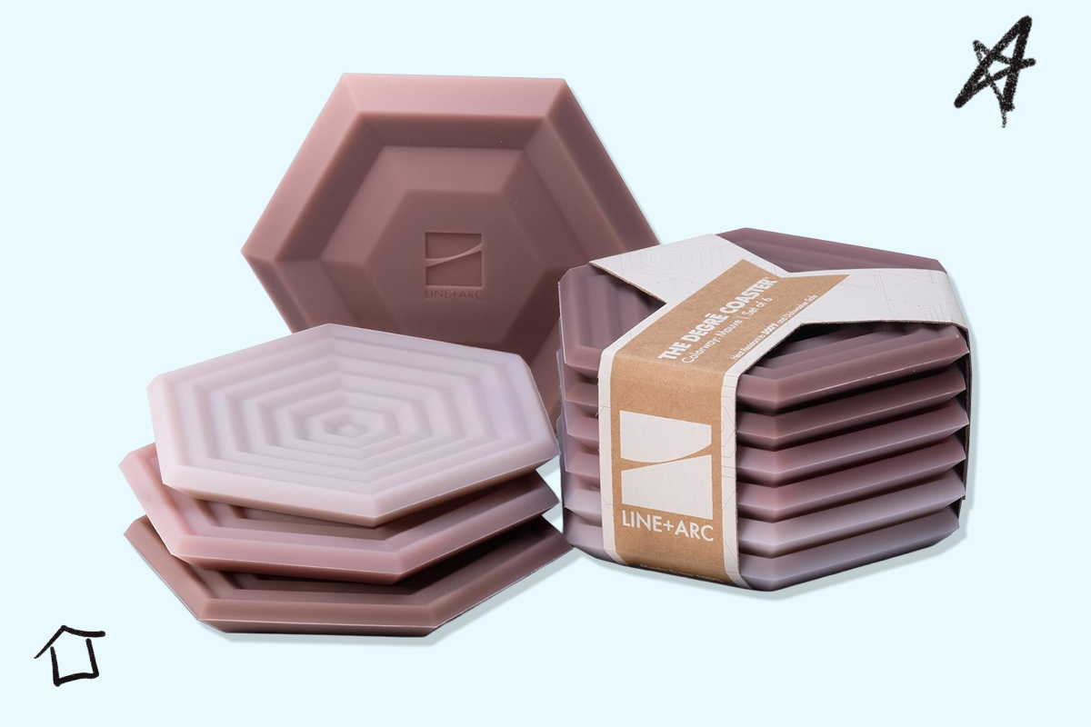 LINE+ARC Silicone Coasters 