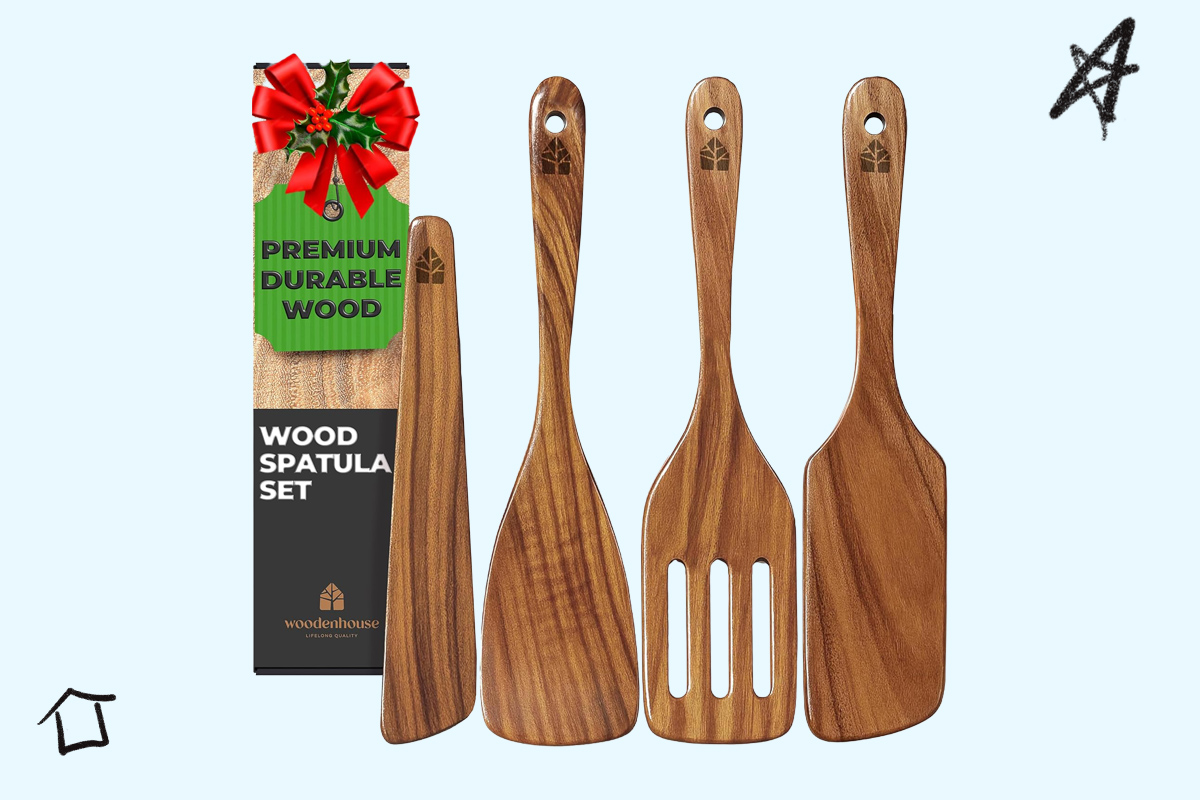 Woodenhouse Wooden Spatula Set