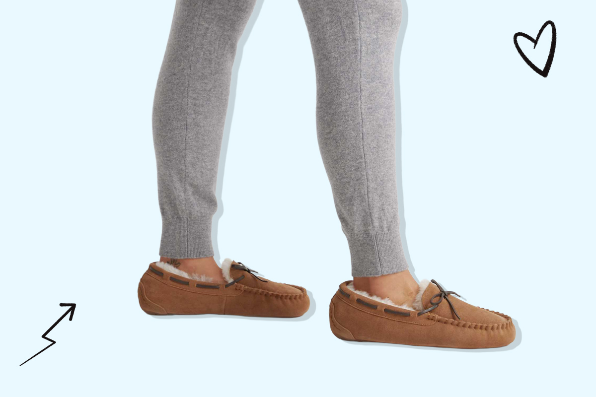 Quince Australian Shearling Moccasins